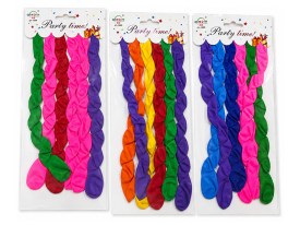 Pack 6 globos espiral alargados